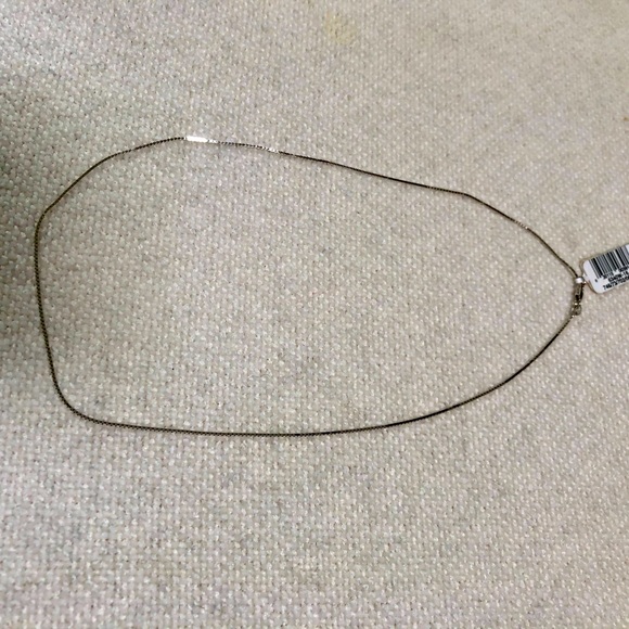 14K white gold necklace SOLID - Picture 4 of 6